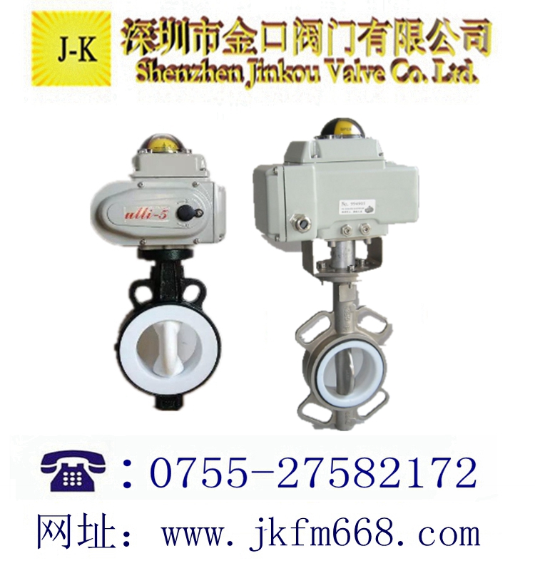 電動對夾襯蝶閥
